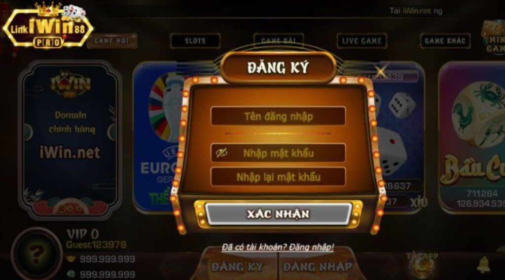 Đăng ký ngay để tham gia chơi ngay tại sảnh game